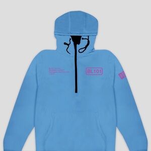 Baseball Lifestyle 101 Ghost Cotton Candy Wind Breaker Jacket Men’s Large Blue